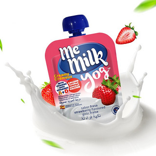 me milk 美妙可 婴幼儿酸酸乳 西班牙版 草莓味 90g*3袋