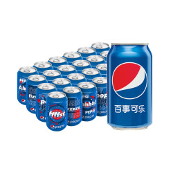PEPSI 百事 可乐 原味碳酸汽水 330ml*24罐