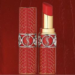 ysl口红_yves saint laurent 圣罗兰 限量鳄鱼皮金色圆管口红 #119