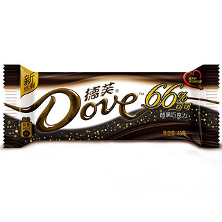 Dove 德芙 66%可可醇黑巧克力 80g