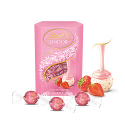 Lindt 瑞士莲 LINDOR软心 草莓奶油巧克力 200g