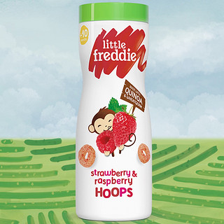 LittleFreddie 小皮 有机手指谷物圈 英版 树莓草莓味 42g