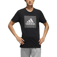 adidas 阿迪达斯 GFX T FOIL BOS 男子运动T恤 DY8658 黑色 XL