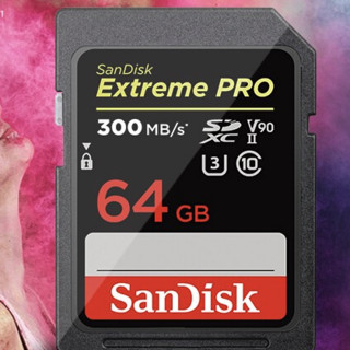 SanDisk 闪迪 至尊超极速系列 SDSDXDK-064G-ZN4IN SD存储卡 64GB（UHS-II、V90、U3）