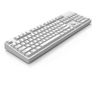 GANSS 迦斯 GS104C 104键 有线机械键盘 白色 Cherry青轴 单光