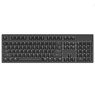 GANSS 迦斯 GS104C 104键 有线机械键盘 黑色 Cherry红轴 单光