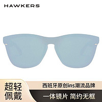 HAWKERS PLUS用户 HAWKERS墨镜太阳镜男女UV400防紫外线典雅银