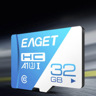 EAGET 忆捷 T1 蓝白卡 Micro-SD存储卡（USH-I、V30、U3、A1）