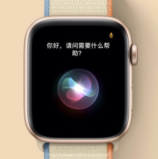 Apple 苹果 SE 智能手表 40mm GPS版 金色铝表壳 粉砂色运动表带( GPS、防水）