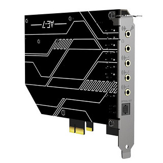 CREATIVE 创新 AE-7游戏内置声卡 电脑台式机7.1虚拟PCIE声卡影音卡5.1连接