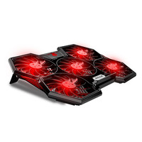 ICECOOREL 酷睿冰尊 需运费券， 酷睿冰尊 A1笔记本支架散热器 笔记本散热垫 电脑配件 可调速5风扇 散热架 黑色 15.6英寸-京东