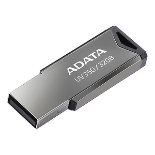 ADATA 威刚 UV350 USB 3.2 U盘 银灰色 32GB USB