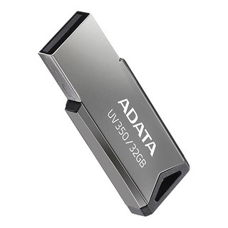 ADATA 威刚 UV350 USB 3.2 U盘 银灰色 32GB USB