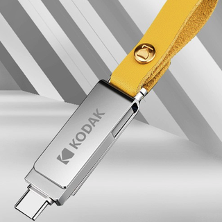 Kodak 柯达 触动系列 K243C USB 3.1 U盘 银色 32GB USB/Type-C双口