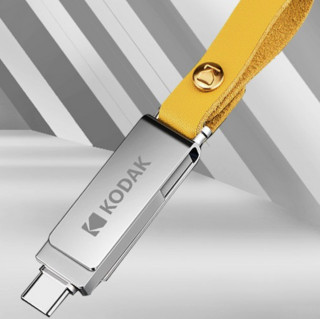 Kodak 柯达 触动系列 K243C USB 3.1 U盘 银色 32GB USB/Type-C双口