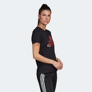 adidas 阿迪达斯 W MHG BOSFoil T 女子运动T恤 FJ5010 黑色 XL