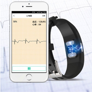 STIGER 斯泰克 P3 PLUS 智能手环 蓝色 硅胶表带（心率、血压）