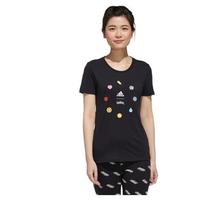 adidas 阿迪达斯 W PKMN BDGS T 宝可梦联名款 女子运动T恤 GN3004