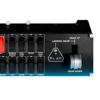 logitech 罗技 Flight Switch Panel 模拟开关控制器 黑色