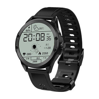 aigo 爱国者 FW05 智能手表 1.28英寸 石墨黑 TPU表带 石墨黑（血压、心率、睡眠监测、防水、运动）