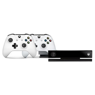 Microsoft 微软 Xbox One S 游戏机 白色 双手柄体感套装