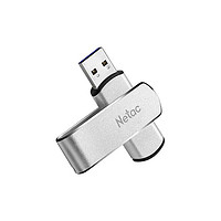 Netac 朗科 U388 极速版 USB 3.1 U盘 银色 128GB USB-A