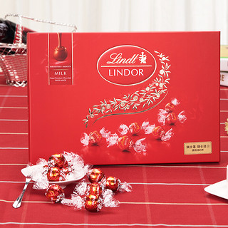 Lindt 瑞士莲 LINDOR软心 牛奶巧克力 22粒 264g 礼盒装