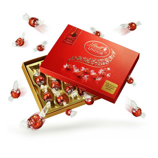 Lindt 瑞士莲 LINDOR软心 牛奶巧克力 14粒 168g 礼盒装