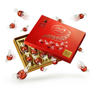 Lindt 瑞士莲 LINDOR软心 牛奶巧克力 14粒 168g 礼盒装