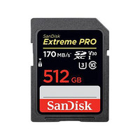 SanDisk 闪迪 Extreme Pro SD存储卡 512GB (UHS-I、V30、U3 ) +USB2.0读卡器