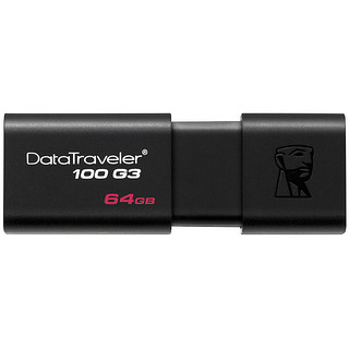 Kingston 金士顿 DataTraveler系列 DT100G3 USB 3.0 U盘 黑色 32GB USB+挂绳