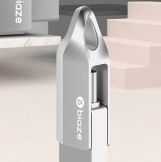 Biaze 毕亚兹 UP-08 USB 3.0 U盘 银色 64GB USB/Type-C双口