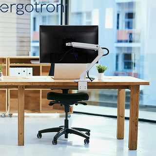 爱格升Ergotron45-486-216/026/224 桌面显示器支架台式升降支臂（铝色（45-486-026）桌夹式安装）