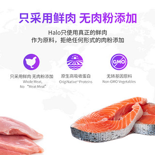 美国Halo 自然光环 无谷纯鲜肉猫粮软便 幼猫系列 鱼肉6磅 2.27kg