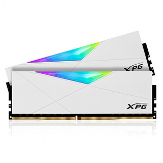 ADATA 威刚 XPG系列 龙耀 D50 DDR4 4133MHz RGB 台式机内存 釉白 16GB 8GBx2