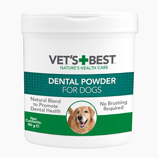 VET'S BEST绿十字 犬用海藻洁牙粉（90克）远离口臭牙结石牙菌斑（90g）