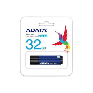 ADATA 威刚 S102 Pro USB 3.2 Gen 1 U盘 蓝色 32GB USB