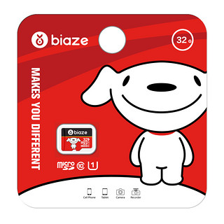 Biaze 毕亚兹 A16 microSD存储卡 32GB（UHS-I、V10）+ Type-C Micro SD/TF读卡器