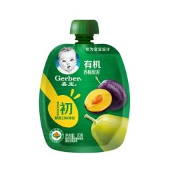 Gerber 嘉宝 宝宝辅食果泥西梅梨泥 70g