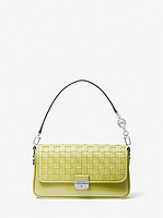 MICHAEL KORS Bradshaw Small Woven Leather Shoulder Bag