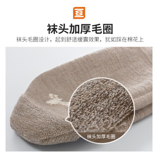 ZEALWOOD赛乐原宿风美利奴羊毛袜子男女浅口夏季防臭透气防滑隐形袜短袜男（L(43-46)/1双装、新品姜黄色隐形袜）