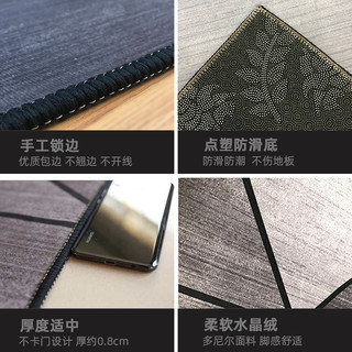 北欧风ins地毯卧室客厅简约沙发茶几毯满铺房间家用大面积地毯垫（80*120cm（送精美地垫）、现代583号）