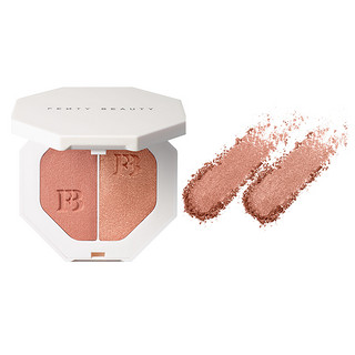 FENTY BEAUTY 电光杀手锏3D流光粉饼 #GINGER BINGE狂欢亮红铜+#MOSCOW MULE暮色流光铜 7g