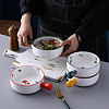 烤箱专用碗家用爱心创意网红菜盘北欧日式陶瓷餐具微波炉焗饭烤盘（5.8英寸-牛油果烤碗）