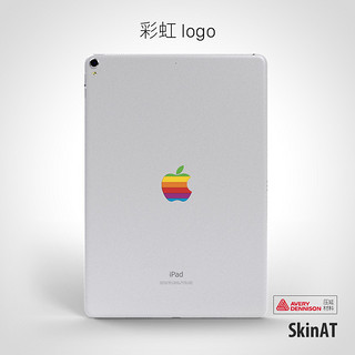 SkinAT iPad Air创意贴iPad Pro 11/12.9贴炫彩贴Mini5经典彩虹（iPad 通用款、切面苹果）