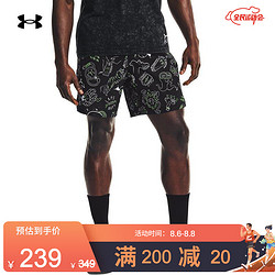 UNDER ARMOUR 安德玛 官方UA 男子7英寸跑步运动短裤1361496 黑色001 L