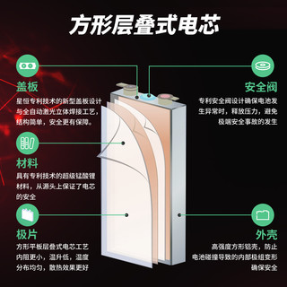 星恒锂电池48v12ah15Ah电源新日爱玛雅迪捷安特电动车锂电池48V（48V14AH 不含充电器 质保3年）
