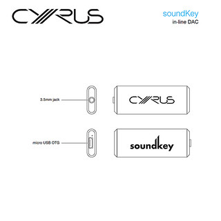 英国Cyrus 赛乐士 Soundkey 解码耳放一体机 苹果安卓解码器耳放（黑色）