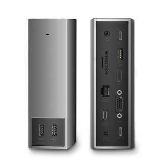 绿联typec扩展坞拓展桌面USB分线HDMI网卡VGA多接口转换器适用于i Mac电脑苹果MacBookPro华为mini小米笔记本（11合1解决MacBook多种扩展需求、1m）