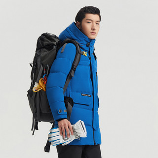 波司登2020年新款极寒系列羽绒服男防风抗寒鹅绒服保暖加厚外套（175/92A、大地迷彩蓝9A97）